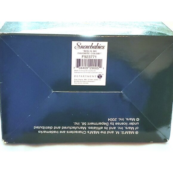 Dept 56 Snowbabies M&Ms RED IS MY FAVORITE COLOR Christmas winter figure F923771 - Picture 7 of 7